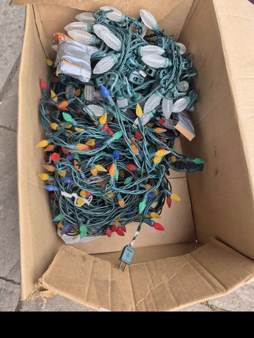 Multi-Color String Christmas Lights - Classic C7 Bulbs
